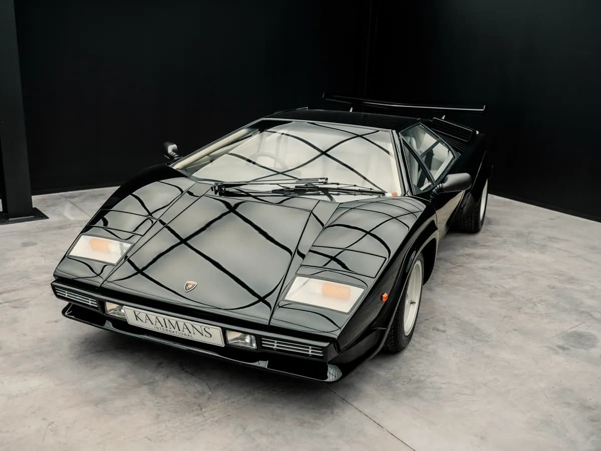 Lamborghini Countach rear three-quarter from above